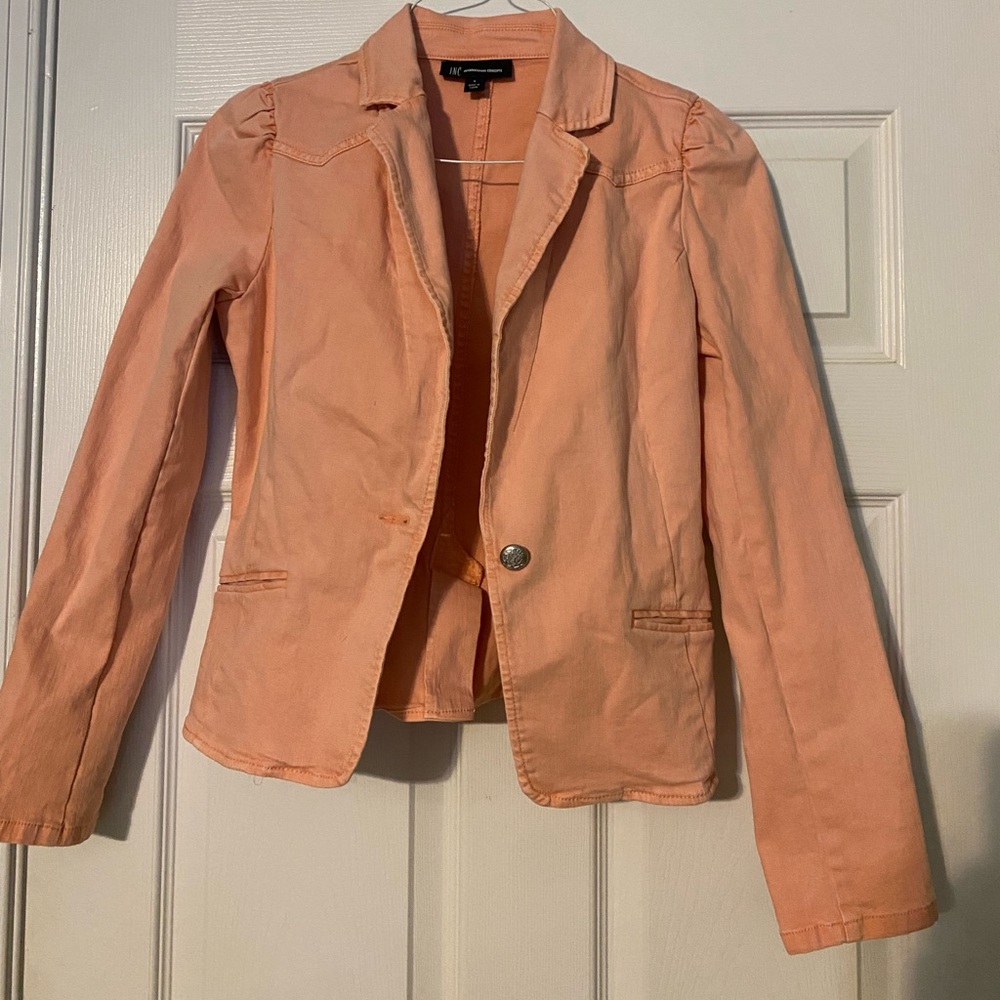 Women’s small denim blazer-international concepts
